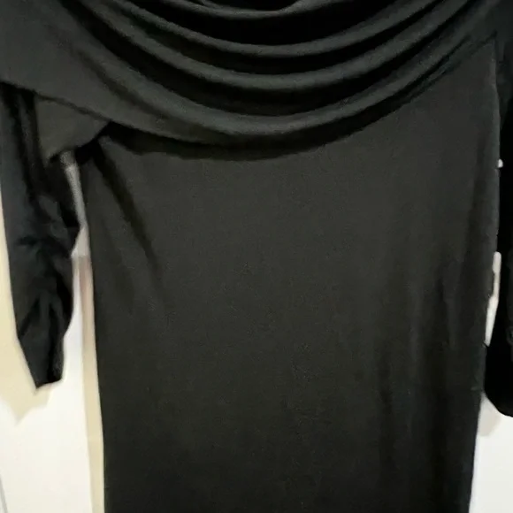 Karen Kane Elegant Black Off-Shoulder Dress - Picture 5 of 5